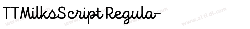 TTMilksScript Regula字体转换